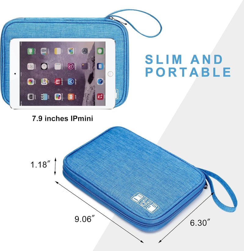 CILLA Travel Cord Organizer Case, Portable Waterproof Storage Bag for Charger, Cord, USB, Power Bank, Earphone, SD Card, Travel Essentials - Image 2